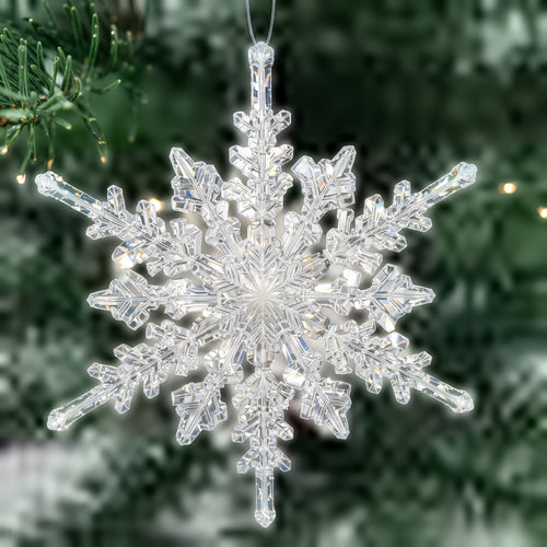 Christmas 3D Snowflake Ornaments – White Snowflake Tree Hanging Decorations