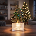 LED Christmas Electronic Candle Lights – Santa Claus, Snowman & Christmas Tree Decorations